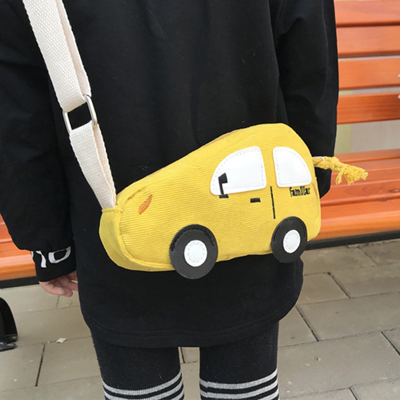 Túi Đeo Chéo Mini Họa Tiết Xe Hơi Hoạt Hình Thời Trang Cho Bé