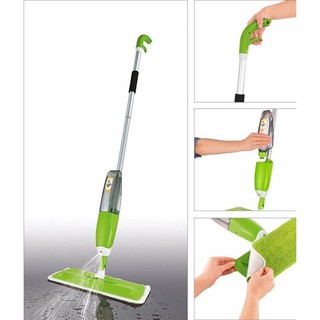 Cây lau nhà cán dài kèm bình xịt
