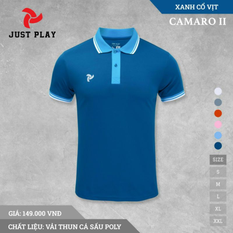 (Chính hãng) Áo polo thể thao JUST PLAY Camaro II phối màu