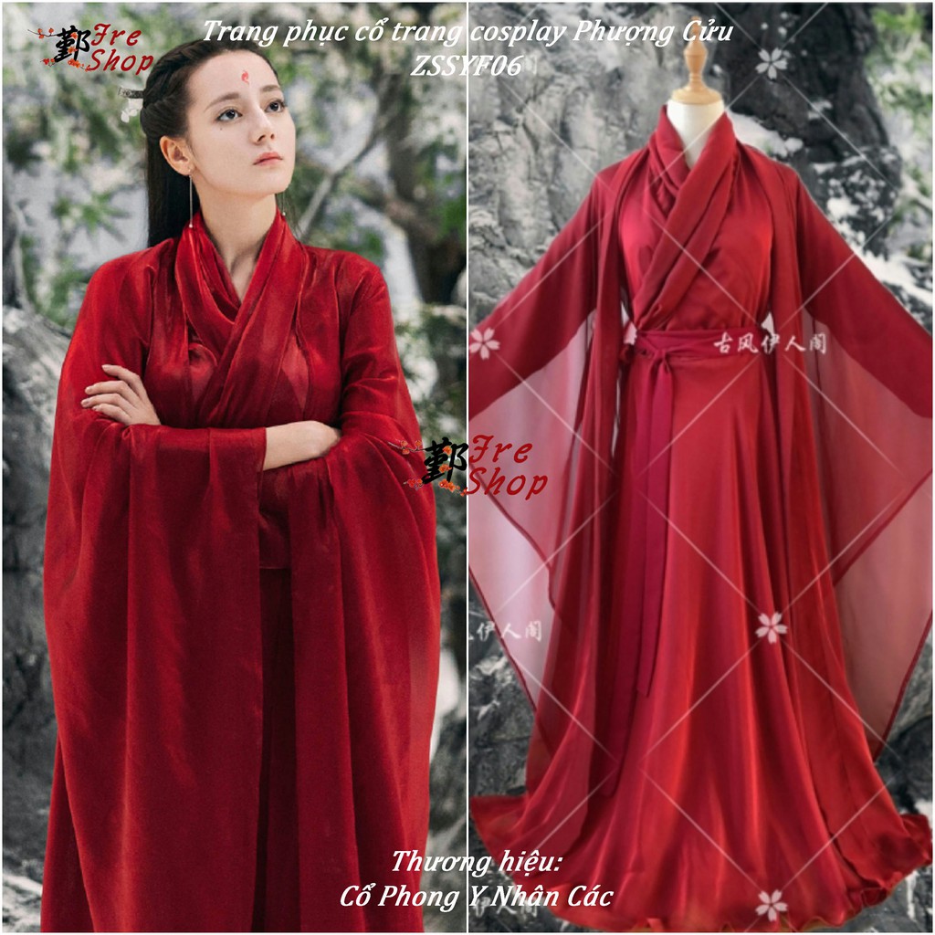 Trang phục cosplay PHƯỢNG CỬU - ĐỊCH LỆ NHIỆT BA (phim Tam sinh tam thế Chẩm thượng thư) trang phục cổ trang Trung Quốc