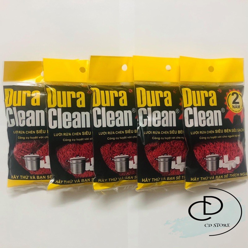 Miếng Lưới Rửa Chén Bát Dura Clean Cao Cấp - Bền - Đẹp - Tiện Dụng - Giá Rẻ
