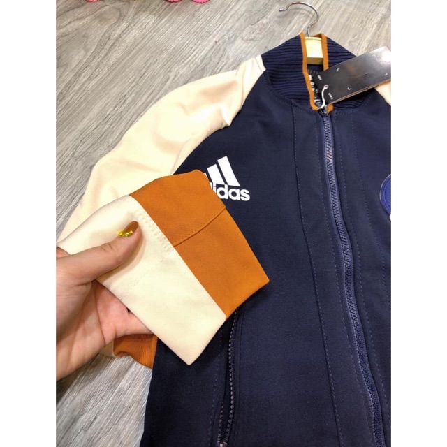 [Mã WASTMAY giảm 15% tối đa 30K đơn 150K] Áó khoác nữ bomber dài tay tím than phối cam_kèm ảnh thật | BigBuy360 - bigbuy360.vn