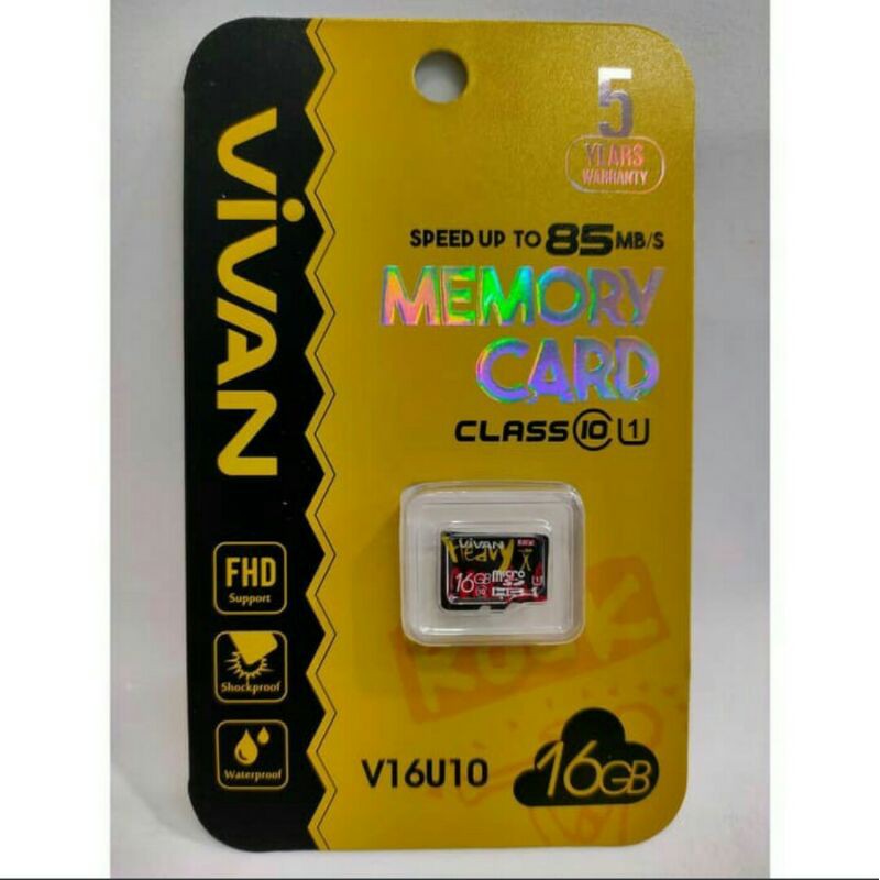 Thẻ Nhớ Micro Sd Vivan V16U10 16gb Class 10