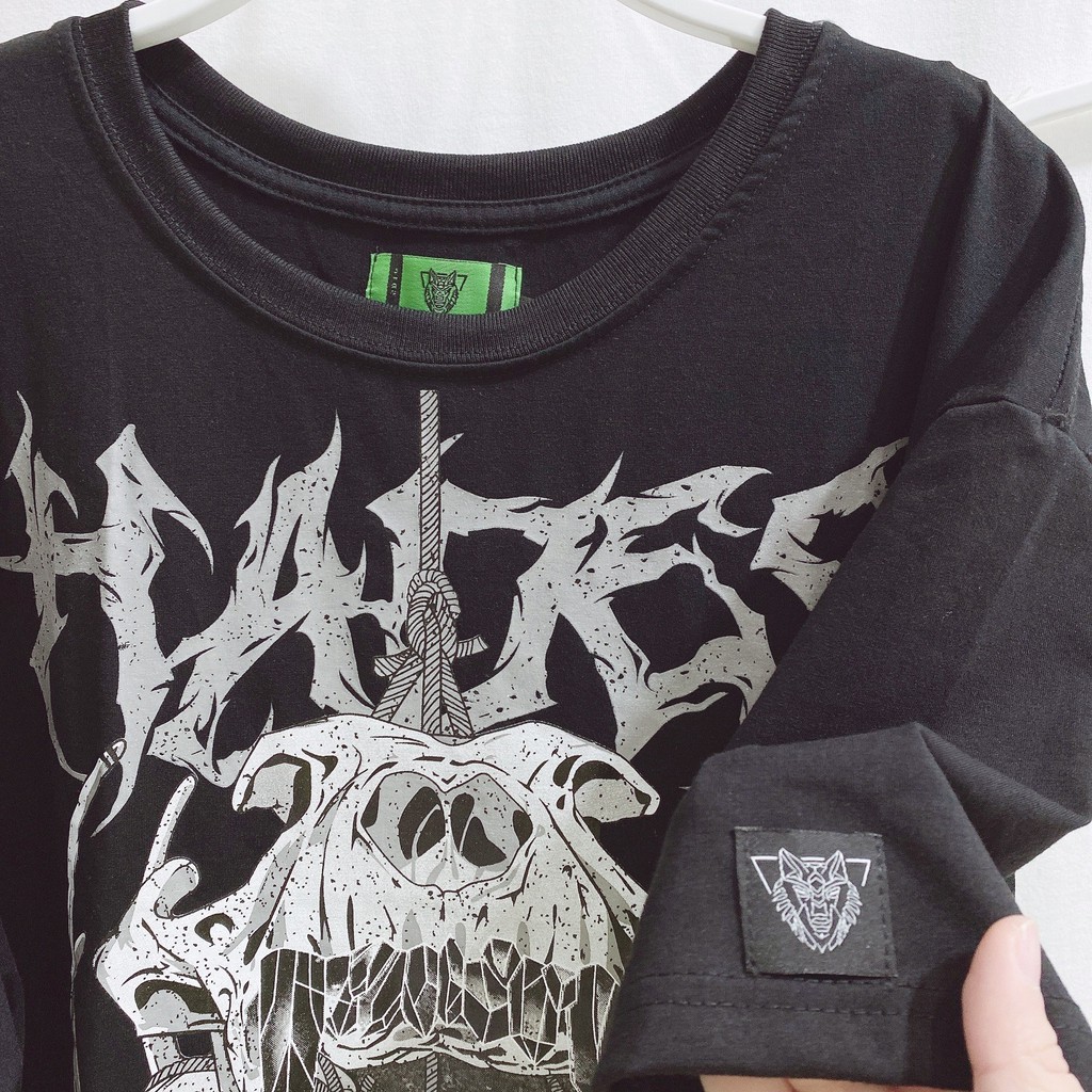 ÁO THUN HADES ĐEN TAY LỠ FORM RỘNG CHẤT THUN COTTON CO GIÃN 4 CHIỀU