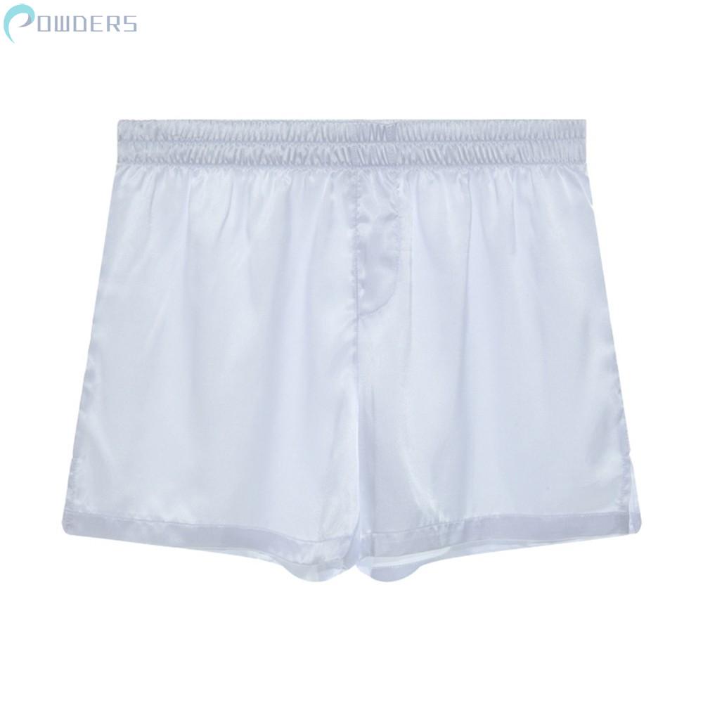 Quần Lót Boxer Vải Satin Lấp Lánh Chất Lượng Cao Thời Trang Đi Biển Cho Nam