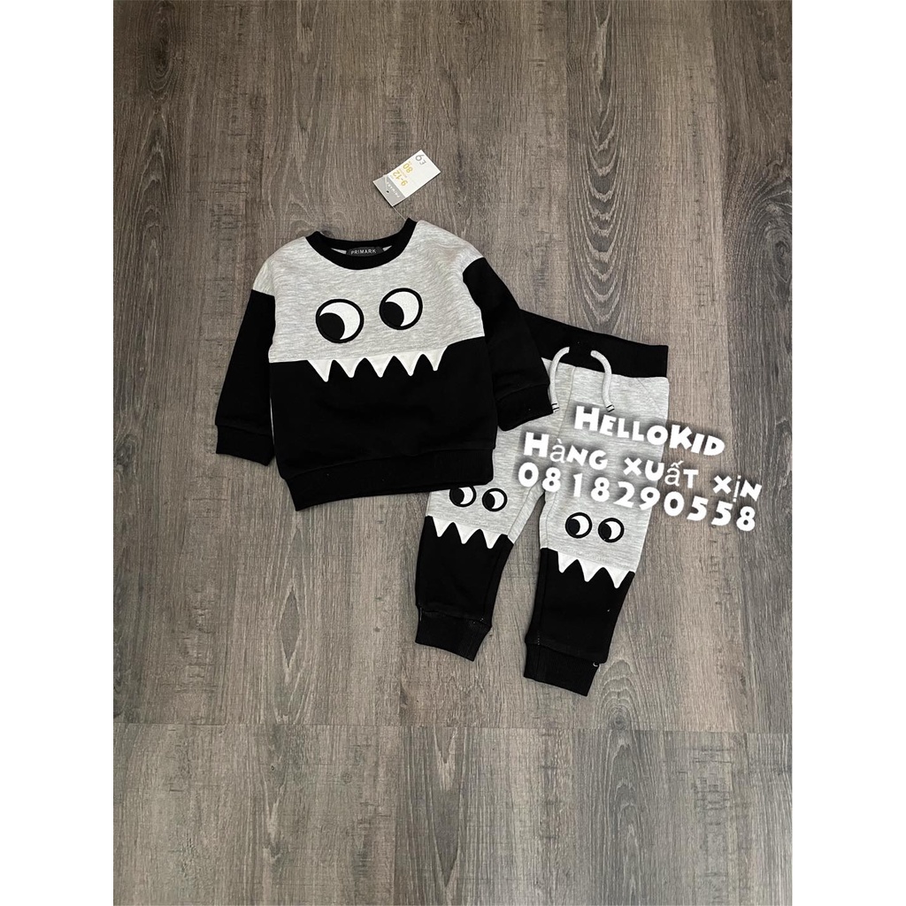 B559 - Bộ nỉ monster bé trai