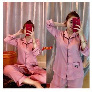 Đồ Bộ Phi Bóng Nơ Túi Quần Dài