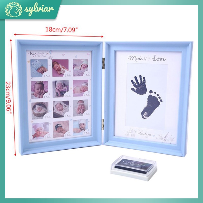 Khung ảnh in dấu tay chân em bé lưu giữ kỉ niệm sinh nhật xinh xắn