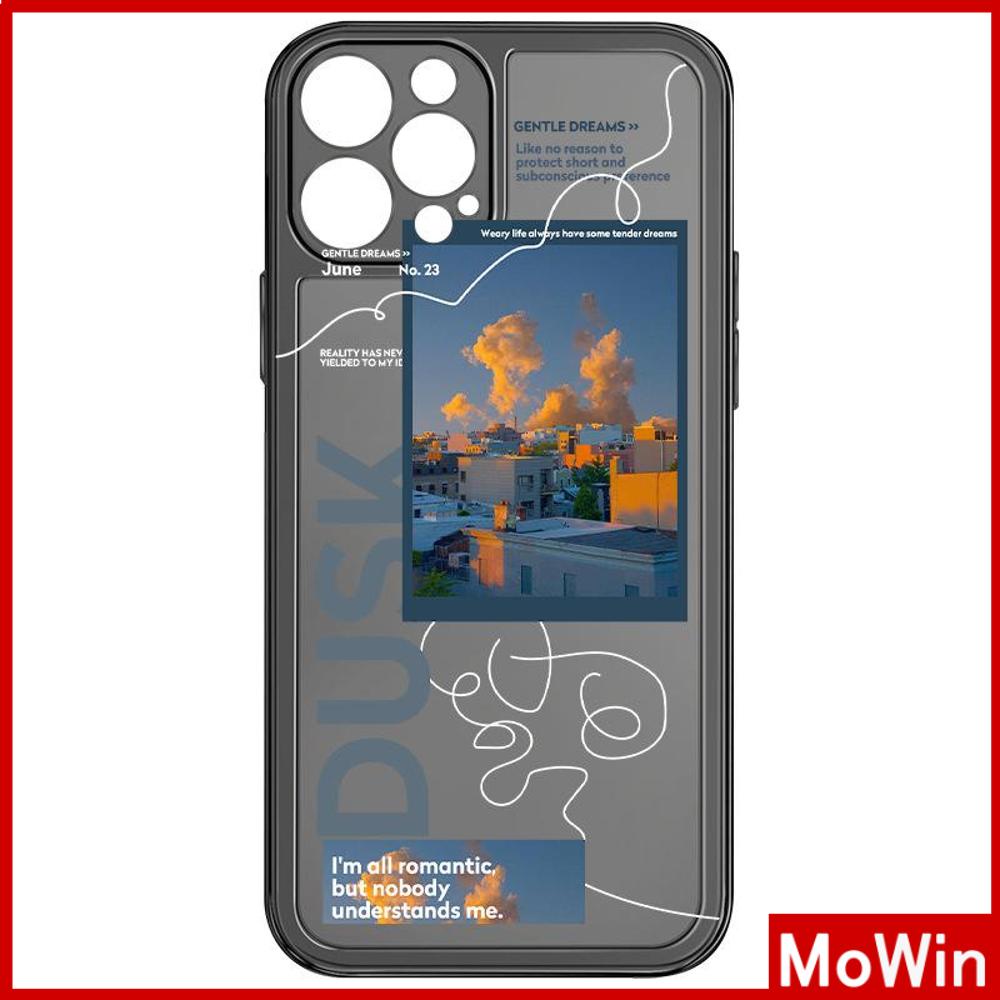 Ốp Điện Thoại Silicon Mềm Trong Suốt Viền Vuông Bảo Vệ Camera Chống Sốc Cho iPhone 13 Pro Max 12 Pro Max 11 7Plus