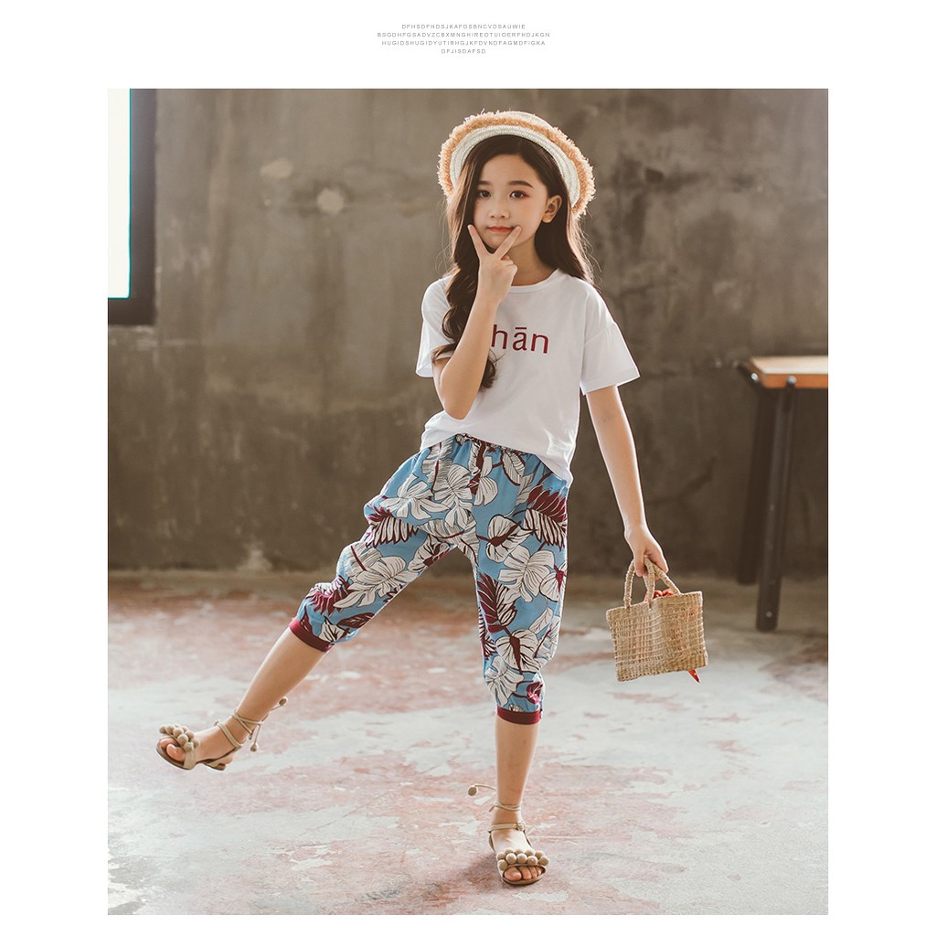 Bộ đồ bigsize cho bé gái mùa hè (3 - 12 tuổi)  ☑️ Quần áo bé gái size đại 25kg, 30kg, 35kg, 40kg, 45