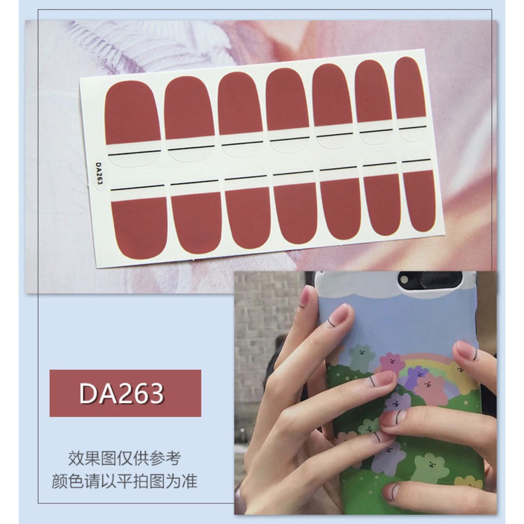 [Mã COSBEST27 giảm 10% đơn 250K] Bộ dán móng tay gồm 14 nail sticker / DA241-260 | BigBuy360 - bigbuy360.vn