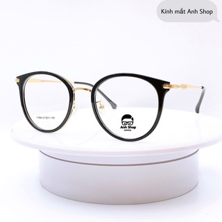 Gọng Kính Tròn 1664 bền đẹp nhận cắt mắt cận viễn loạn