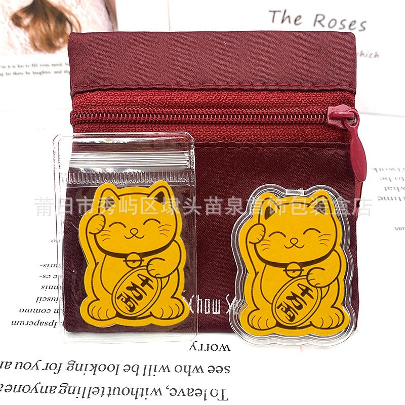 Mèo Thần Tài Mạ Vàng 24K Chiêu Tài Cầu Lộc May Mắn
