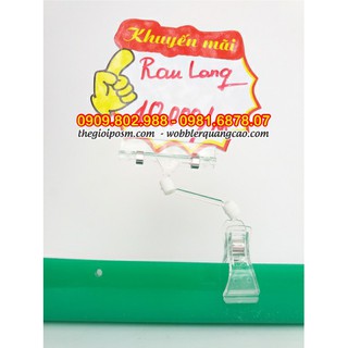 [SALE KHỦNG] Kẹp mica cao 16cm, kẹp bảng giá, kẹp sale