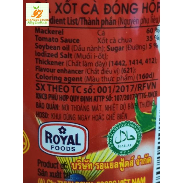 Cá mòi 3 cô gái - Cá nục sốt cà 155g