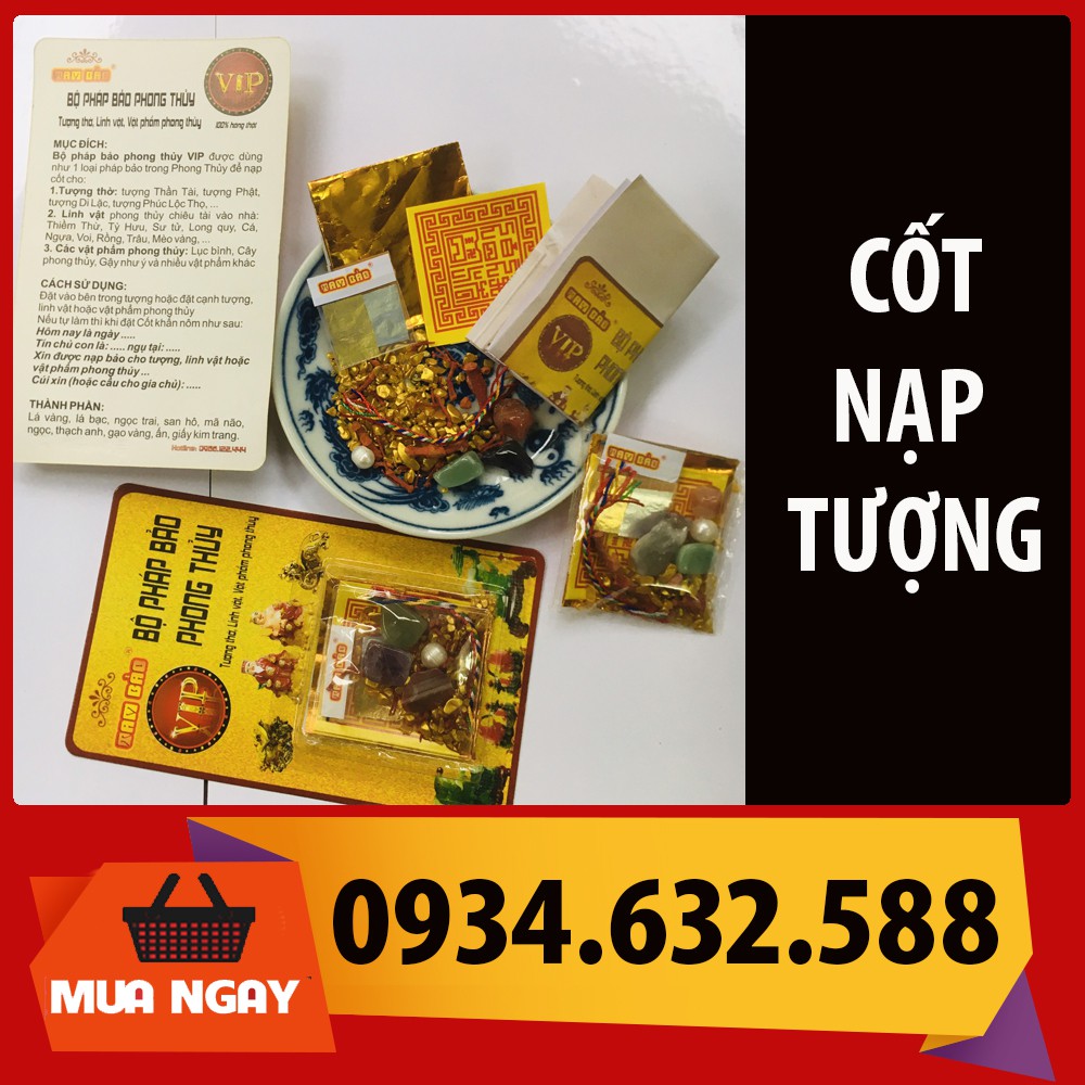 3 bộ Cốt nạp tượng PHÁP BẢO thờ Thần Tài, Thổ Địa, ông Phát Lộc cho bàn thờ thần tài