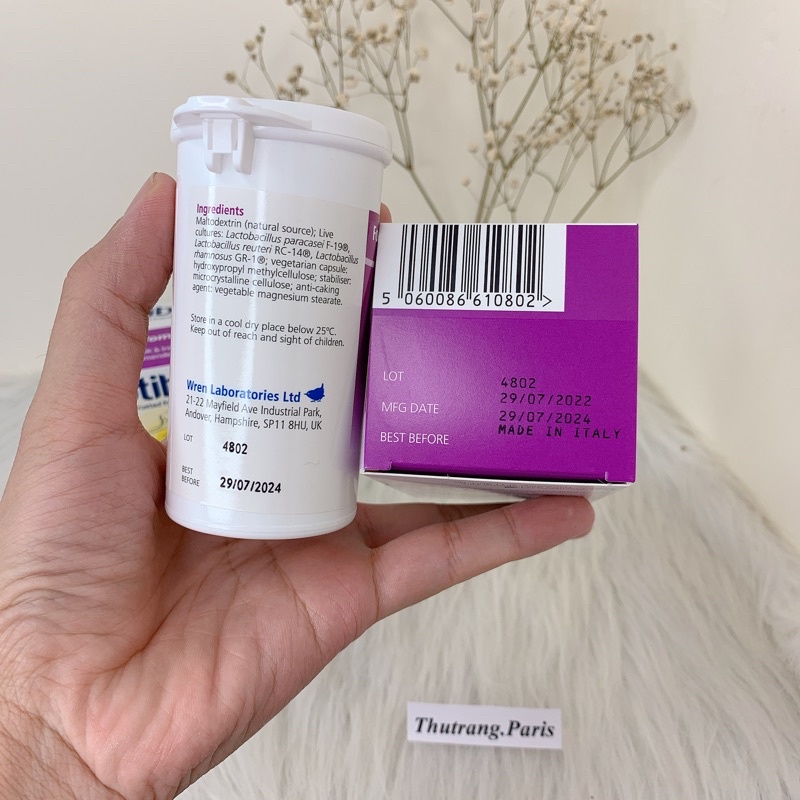 Men vi sinh Optibac tím Optibac Probiotics For Women, UK Anh Quốc (30v/90 viên) giảm vie^m phụ khoa cho phụ nữ và mẹ bầu