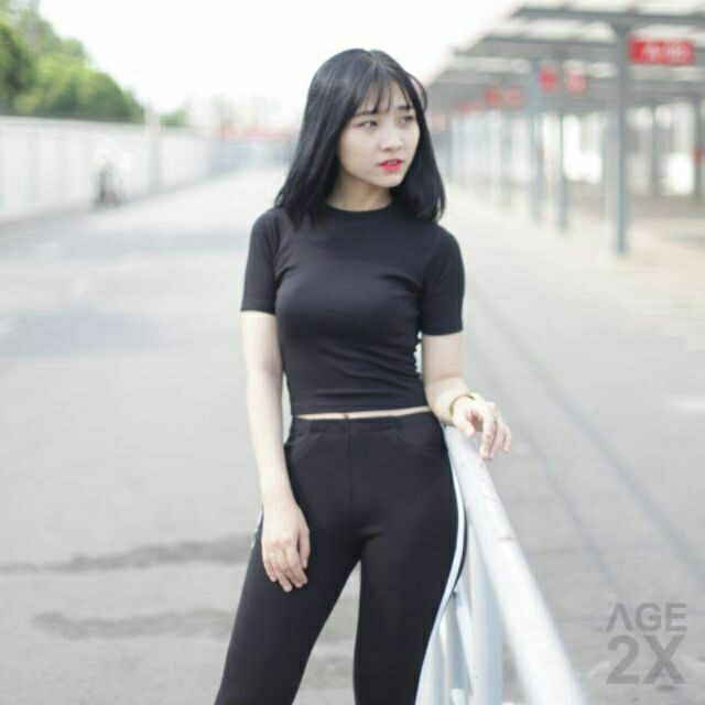 ÁO TAY NGẮN Croptop Hàng Tận Xưởng Hình thật.