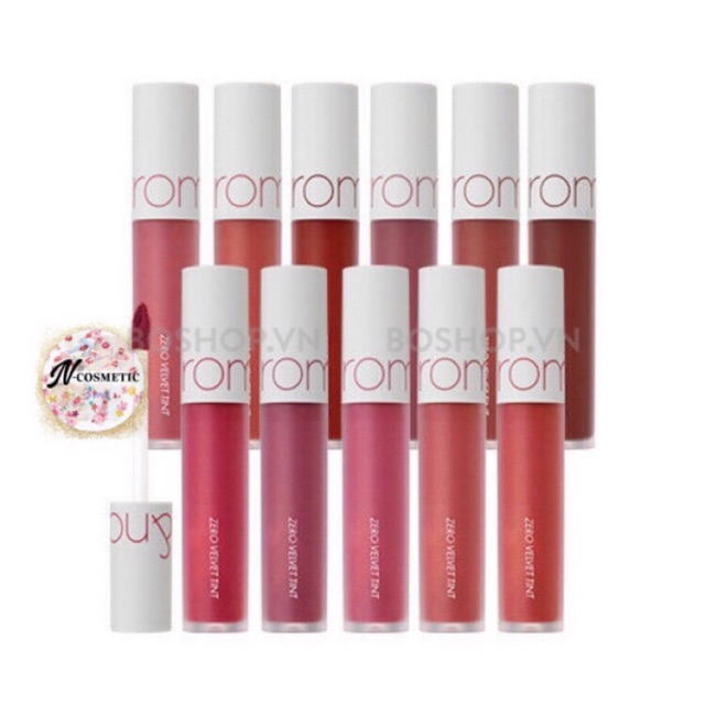 Son Kem Lì cực nhẹ môi Romand Zero Velvet Tint