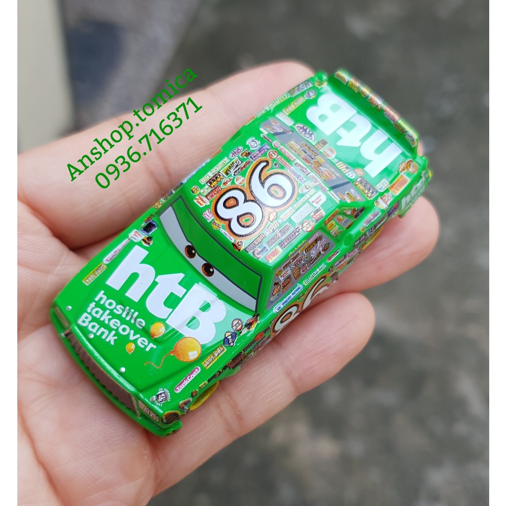 Xe mô hình tomica Nhật Bản - Cars không hộp - Chick Hicks - màu xanh