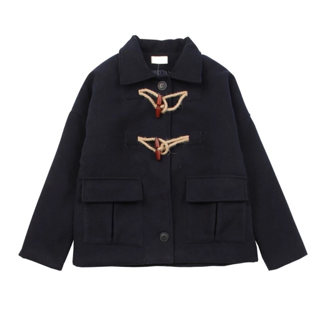 Áo dạ khuy sừng