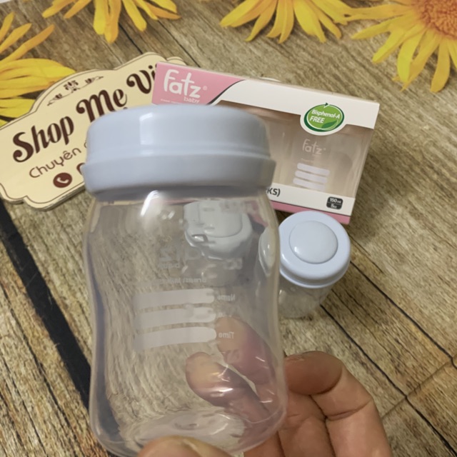 Bộ 3 bình trữ sữa 150ml cổ rộng Fatz Baby FB0120N