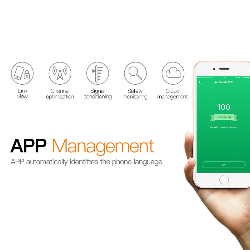 Bộ phát wifi router wifi Tenda AC9 chuẩn AC1200 Lan Gigabit hỗ trợ IPTV chịu tải 30 máy | BigBuy360 - bigbuy360.vn