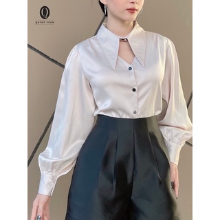 SƠ MI CỔ TYM LỤA VÂN GỖ