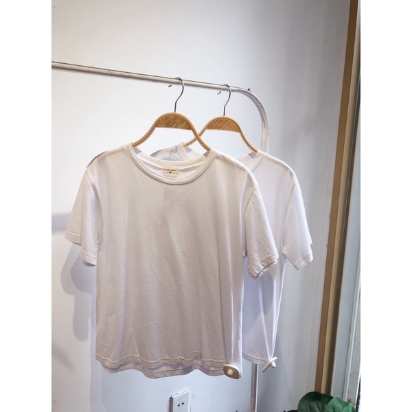 Áo thun trắng cơ bản Ruchan + 2% phi shopee