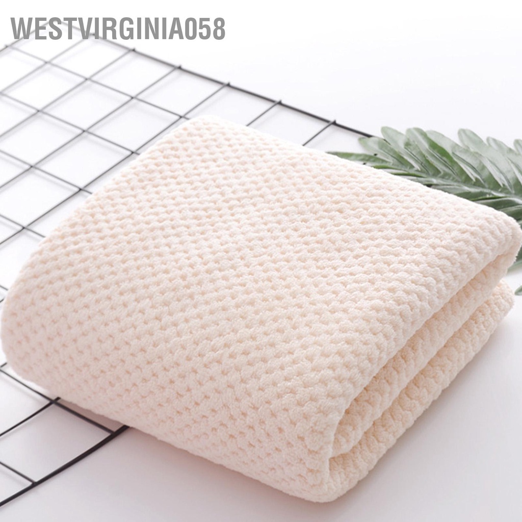 Westvirginia058 San hô Khăn tắm nhung thấm hút nước cho cơ thể Màu tinh khiết phòng khách sạn