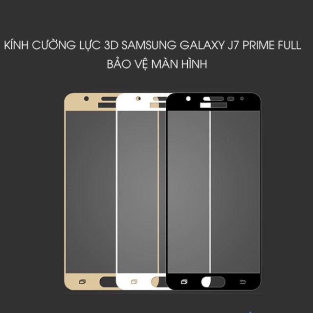 Samsung Galaxy J7 Prime, kính cường lực full màn keo toàn màn hình