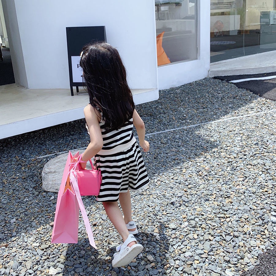 Hàng Mới Về Bộ Áo Thun Tay Ngắn + Quần Short 100% Cotton Họa Tiết Màu Nhuộm Phong Cách Hàn Quốc Thời Trang Mùa Hè Xinh Xắn Cho Bé Gái