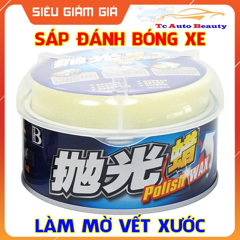 Sáp đánh bóng xe BOTNY Polish Wax 250g B-1179, wax làm mờ vết trầy, kem tẩy vết xước và đánh bóng mặt sơn ô tô -TC AUTO