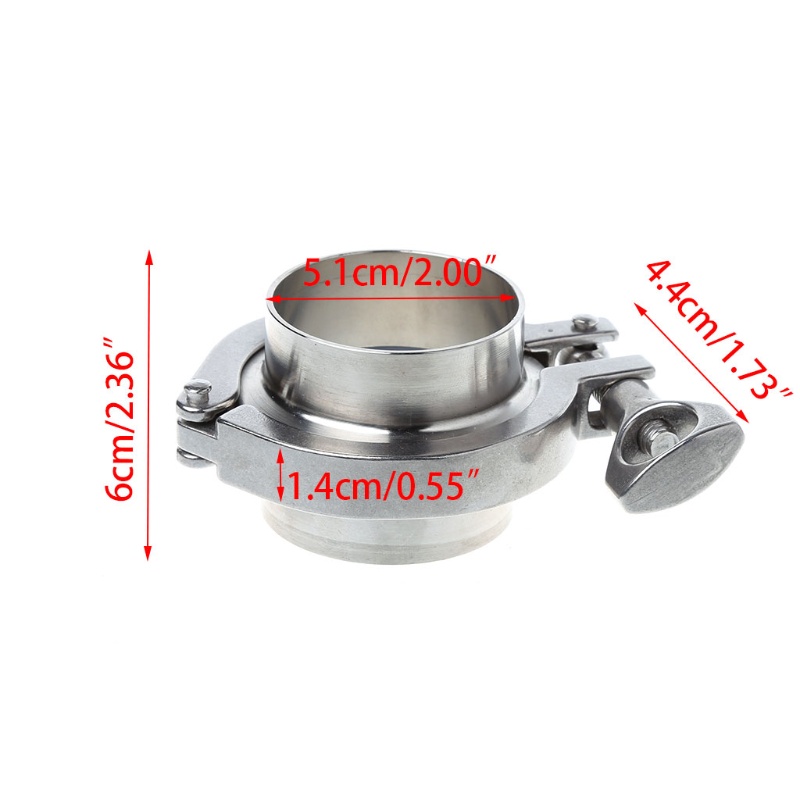 Bộ Vòng Đệm Ống Nước 51mm 2 "Od Ss304 + Kẹp Tri-P Ptfe | BigBuy360 - bigbuy360.vn