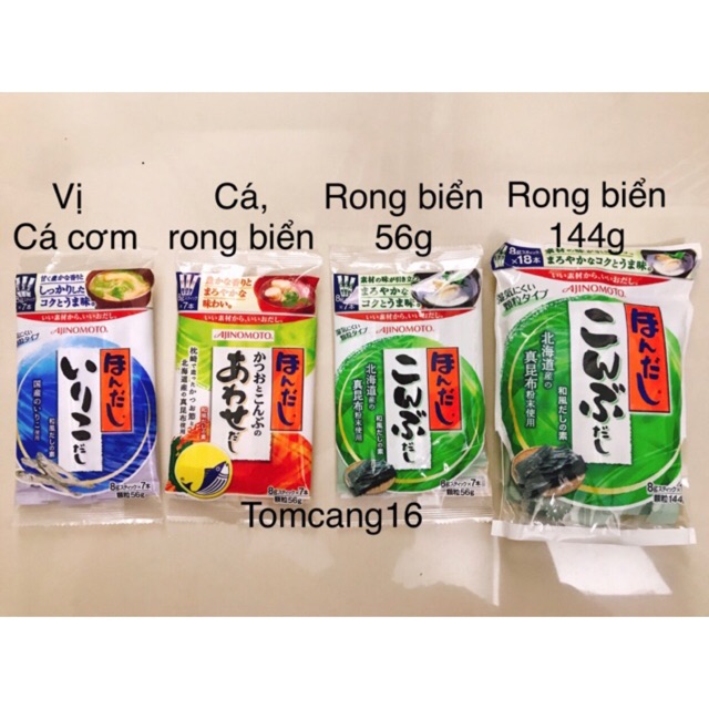 Hạt nêm rong biển Ajinomoto cho bé từ 1 tuổi