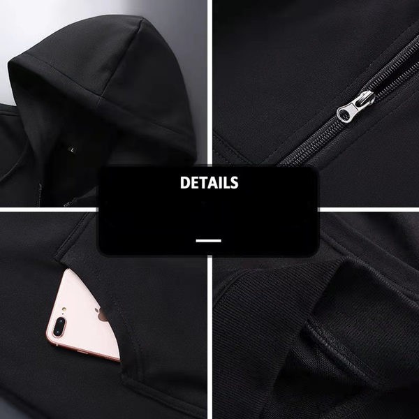 Áo Khoác Thể Thao Adidas Có Mũ Trùm Đầu Màu Đen Có Size Lớn M-4Xl Dành Cho Nam Giới | BigBuy360 - bigbuy360.vn