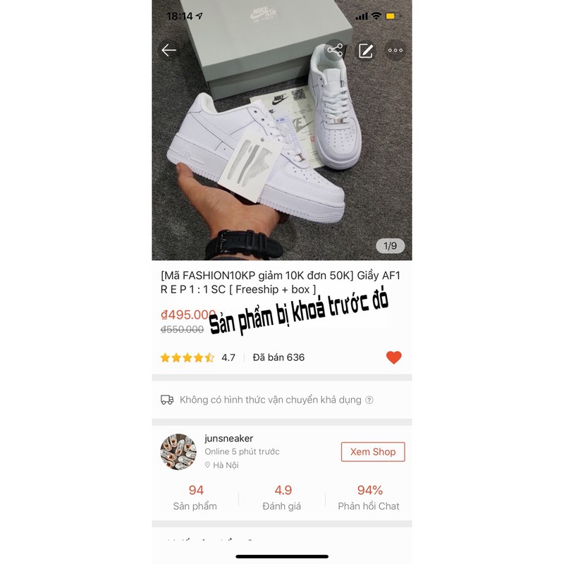 [Mã FAGREEN245 giảm tới 30K đơn 99K] Giầy AF1 R E P 1 : 1 SC [Freeship + Box] | BigBuy360 - bigbuy360.vn