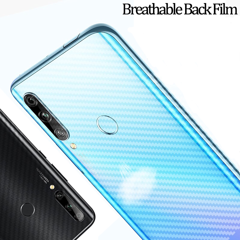 Set 3 miếng dán mặt sau sợi carbon Huawei Y6P Y7P Y5P Nova 7i 7se 5t 3i 2i Y9S Y6S Y9 Prime 2019 P20 Lite P30 P40 Pro