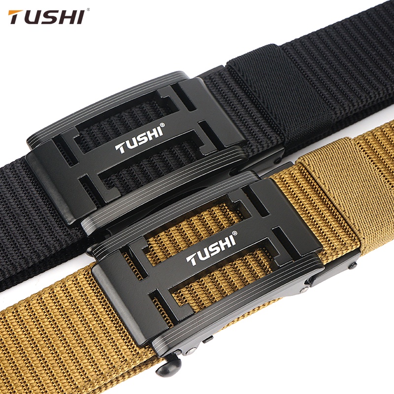 (SIÊU BỀN ĐẸP) Thắt Lưng Nam TuShi Cao Cấp, Vải Canvas, Khóa Cài Tự Động Tiện Lợi_Dây Nịt Nam Vải Bố_Nam Tính, Mạnh Mẽ