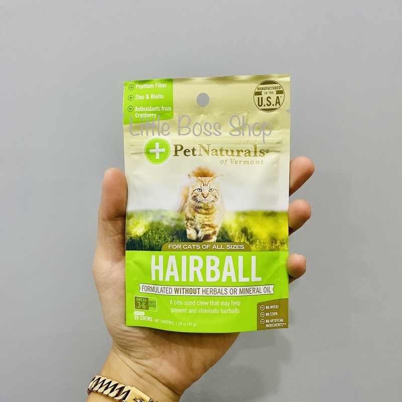 Viên Nhai Hairball For Cat Ngừa Búi Lông Cho Mèo Gói 30 viên