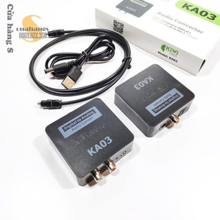 Bộ chuyển đổi âm thanh quang học optical sang AV ra audio KIWI KA03 - BH 12 tháng