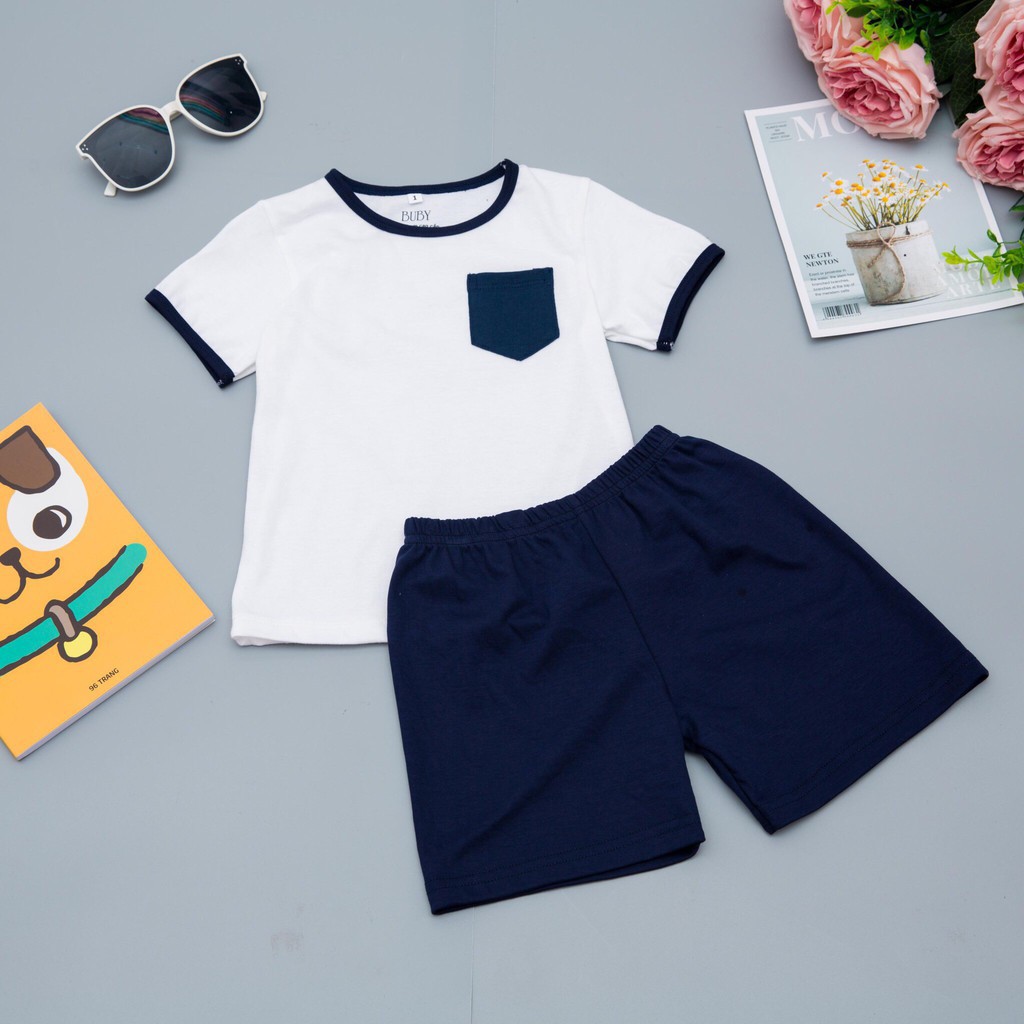 Bộ quần áo cotton bé trai, set đồ bé trai, bộ áo cộc quần đùi thoáng mát mặc mùa hè 1-6 tuổi, Mi-Ka Shop
