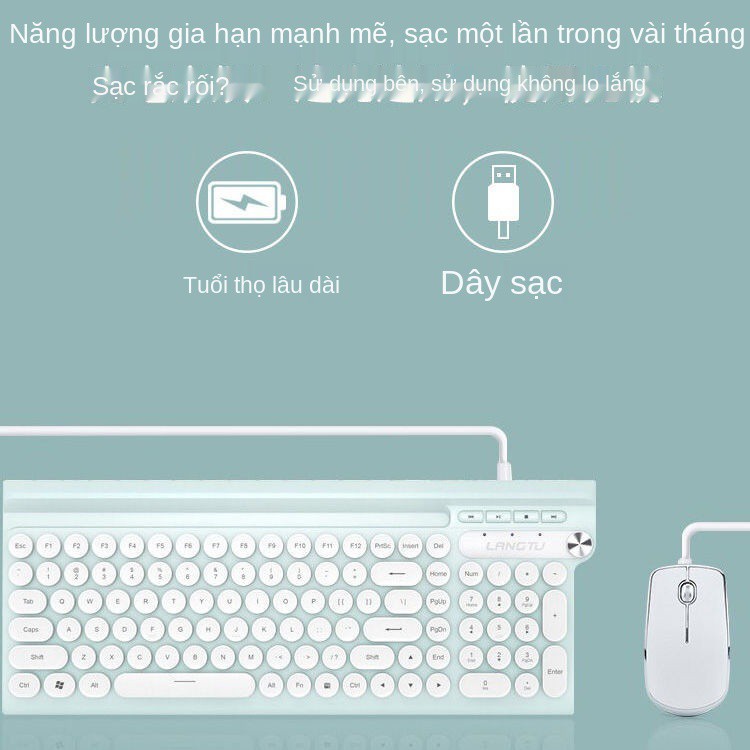 Bộ điều khiển bàn phím và chuột không dây Langtu Cảm nhận trò chơi thể thao điện tử văn phòng máy tính gia đình