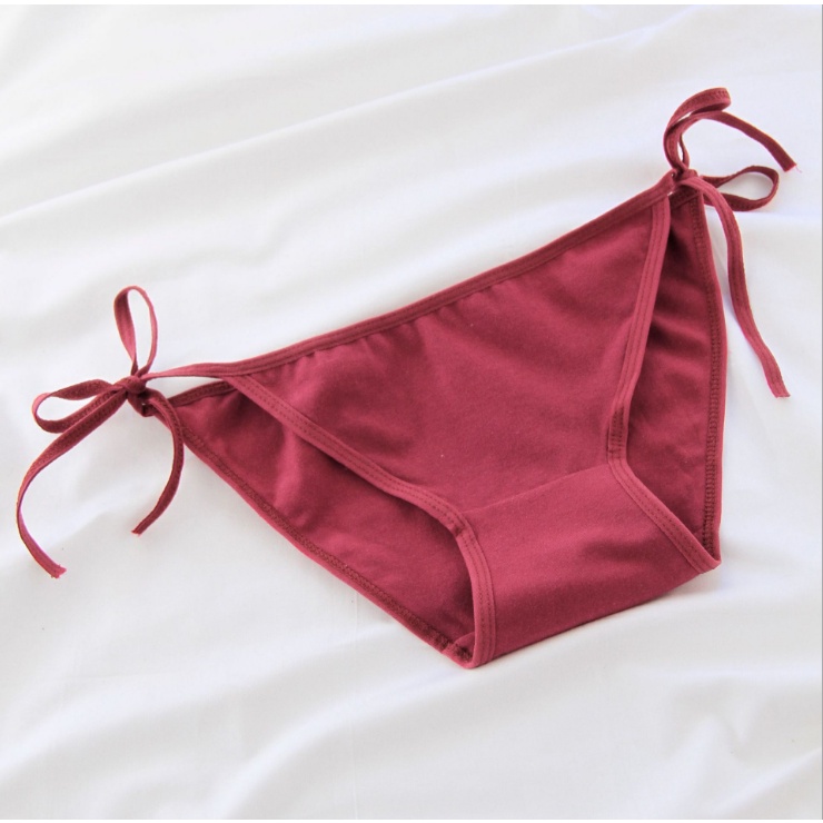 Quần lót nữ màu trơn nhiều màu buộc dây hông siêu gợi cảm | BigBuy360 - bigbuy360.vn