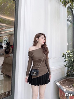 ÁO PHÔNG LỆCH VAI XẺ TÀ