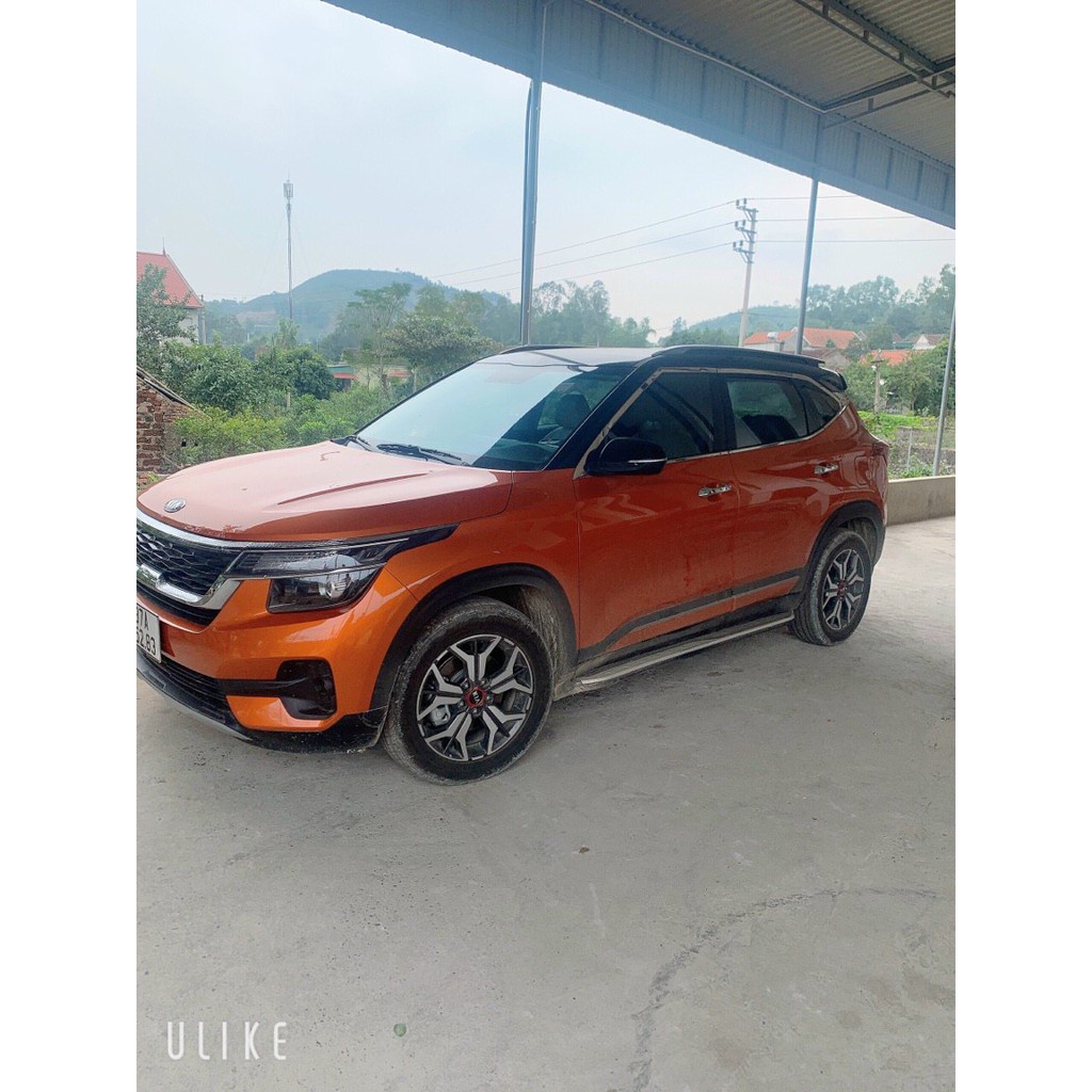 Nẹp Chân Kính Inox Xe Kia Seltos 2020 2021 2022 -Bộ 6 chi tiết