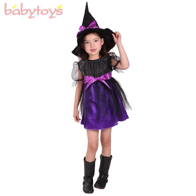 Bộ đồ hóa trang phù thủy Halloween cho bé gái