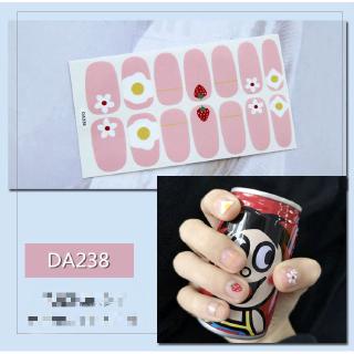 Set 14 sticker dán móng trang trí nghệ thuật