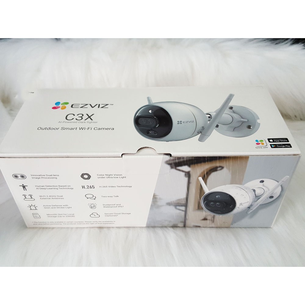 Camera Wifi ngoài trời EZVIZ C3X CS-CV310-C3-6B22WFR 2.0Mp 1080p - Ban Đêm Có Màu - Đàm thoại 2 chiều - Hàng chính hãng