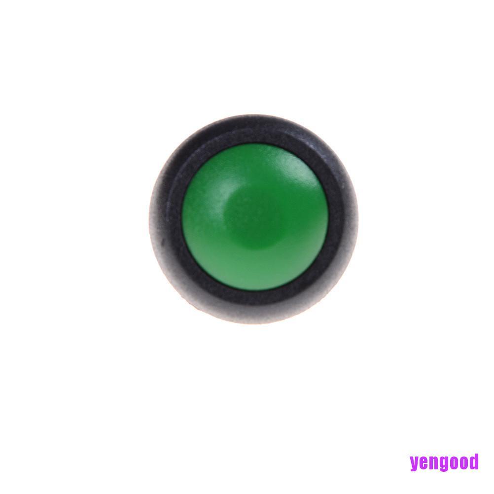 Công tắc bật/ tắt hình tròn mini 12mm chống thấm nước nhiều màu thời trang